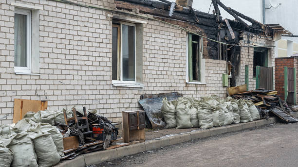 Professional Fire Damage Removal technician working in Jackson, NJ